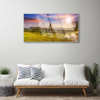 Print op plexiglas Bergweide nature sky