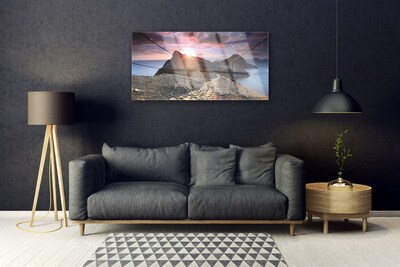 Print op plexiglas Mountain west cliff path