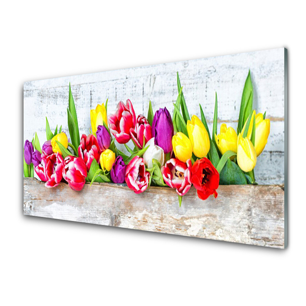 Print op plexiglas Tulpen bloemen nature