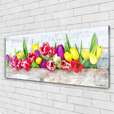 Print op plexiglas Tulpen bloemen nature