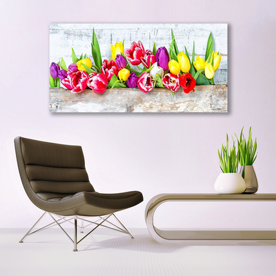 Print op plexiglas Tulpen bloemen nature