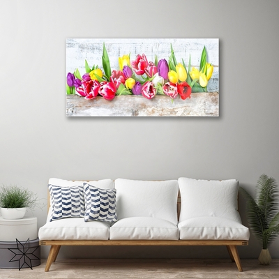 Print op plexiglas Tulpen bloemen nature