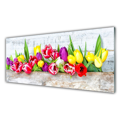 Print op plexiglas Tulpen bloemen nature