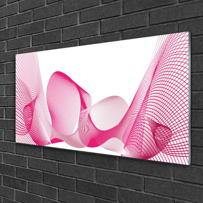 Print op plexiglas Abstract lijnen golven art