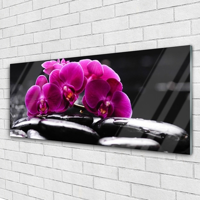 Print op plexiglas Zen stenen orchid spa