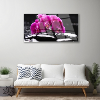 Print op plexiglas Zen stenen orchid spa