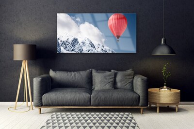 Print op plexiglas Balloon peaks bergen winter