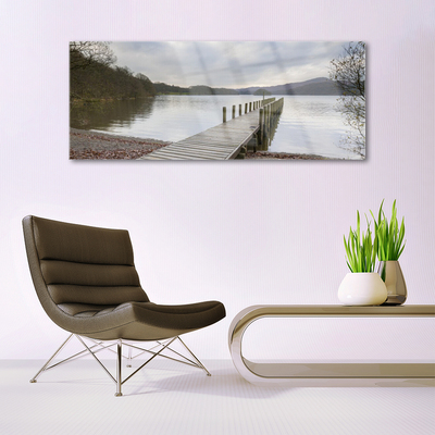 Print op plexiglas Architectuur bridge lake