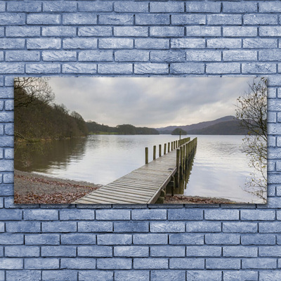 Print op plexiglas Architectuur bridge lake