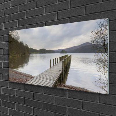 Print op plexiglas Architectuur bridge lake