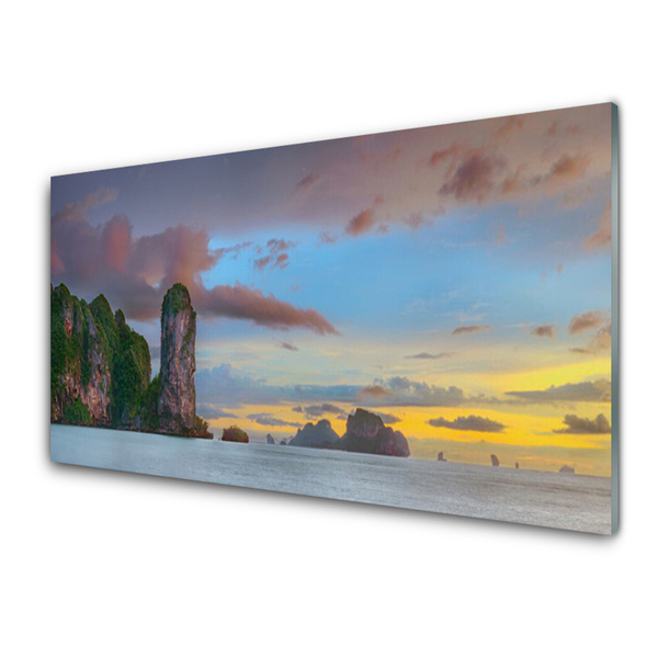 Print op plexiglas Sea mountain landscape