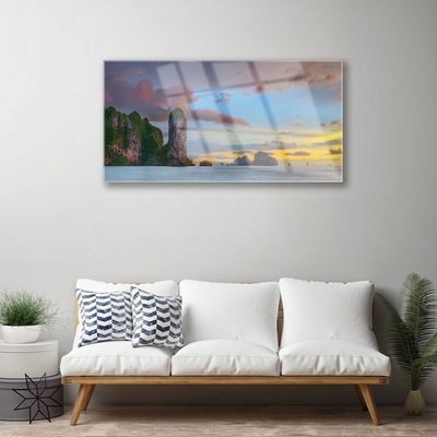 Print op plexiglas Sea mountain landscape