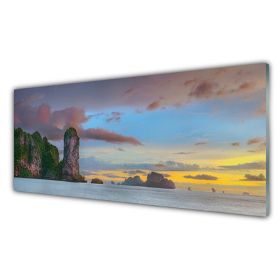 Print op plexiglas Sea mountain landscape