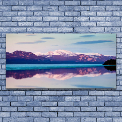 Print op plexiglas Mountain lake landscape