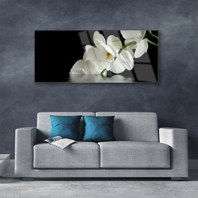 Print op plexiglas Orchidee bloemen in het water