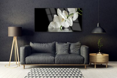 Print op plexiglas Orchidee bloemen in het water