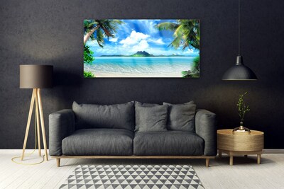 Print op plexiglas Tropische palm sea island