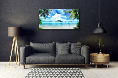 Print op plexiglas Tropische palm sea island