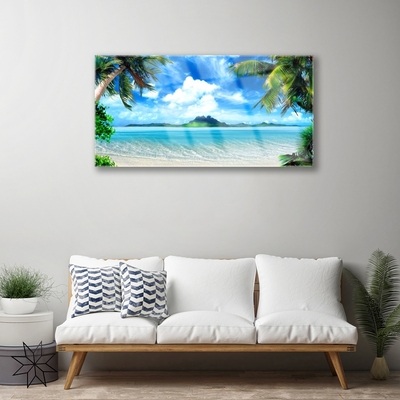 Print op plexiglas Tropische palm sea island