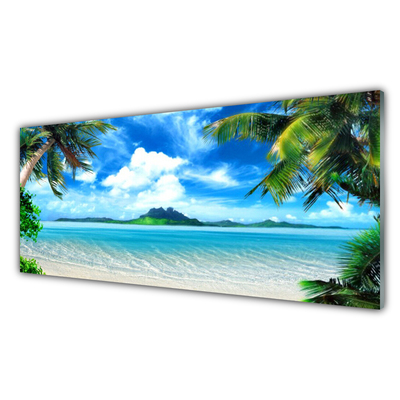 Print op plexiglas Tropische palm sea island