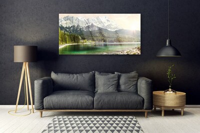 Print op plexiglas Mountains forest lake landscape