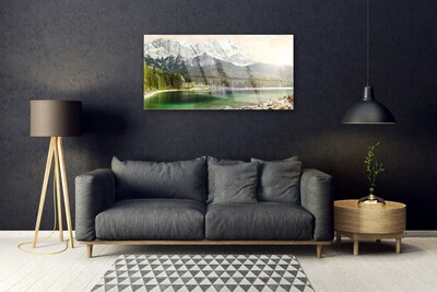 Print op plexiglas Mountains forest lake landscape