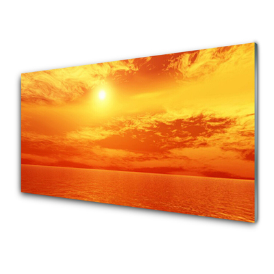 Print op plexiglas Sun sea landscape