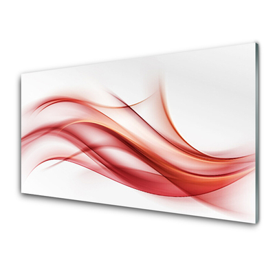 Print op plexiglas Red abstraction graphics