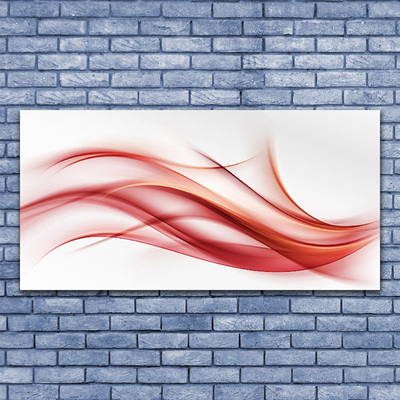 Print op plexiglas Red abstraction graphics