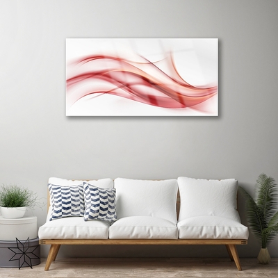 Print op plexiglas Red abstraction graphics