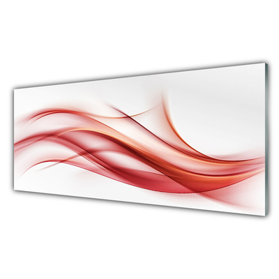 Print op plexiglas Red abstraction graphics