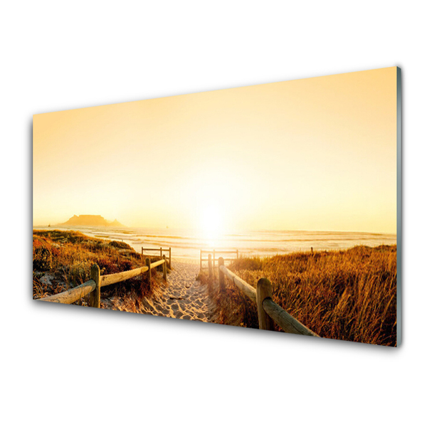 Print op plexiglas Strand zee path