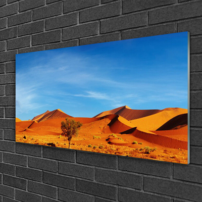 Print op plexiglas Landschap van de woestijn van het zand