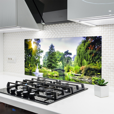 Spatscherm keuken Boswaterval zon aard