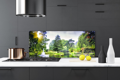 Spatscherm keuken Boswaterval zon aard