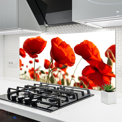 Spatscherm keuken Tulpen bloemen