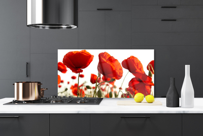 Spatscherm keuken Tulpen bloemen