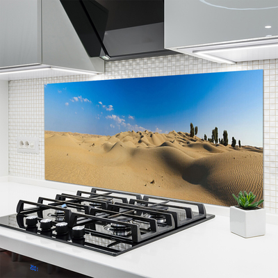 Spatscherm keuken Woestijn landschap zand