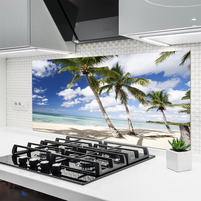 Keuken achterwand Zee strand palm landschap