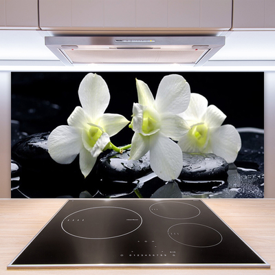 Keuken achterwand Bloem orchidee wit