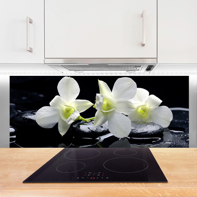 Keuken achterwand Bloem orchidee wit