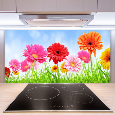 Keuken achterwand Bloemen van grasinstallatie