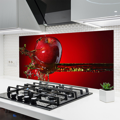 Keuken achterwand glas met print Apple water kitchen