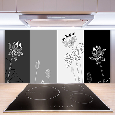 Keuken achterwand glas met print Abstractie grafisch