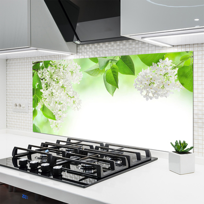 Keuken achterwand glas met print Bloemblaadjes plantaard