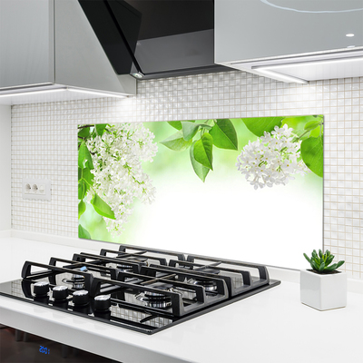 Keuken achterwand glas met print Bloemblaadjes plantaard