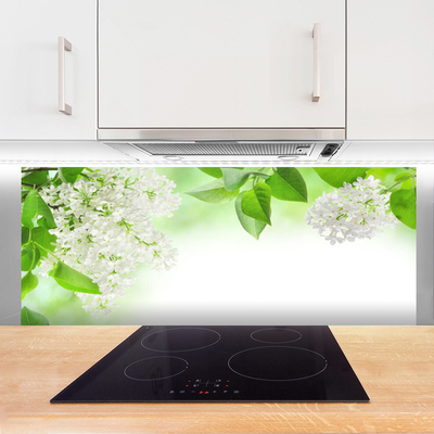 Keuken achterwand glas met print Bloemblaadjes plantaard