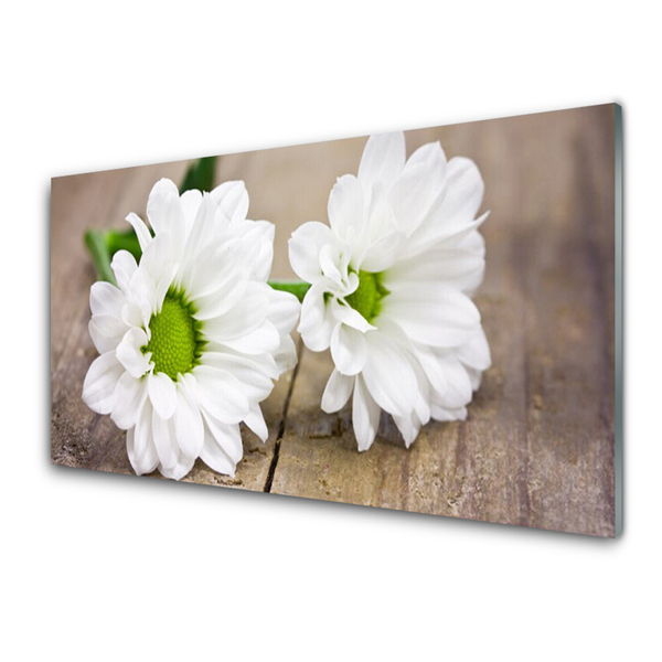 Keuken achterwand glas met print Bloemen plantaardige aard