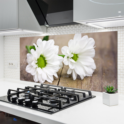 Keuken achterwand glas met print Bloemen plantaardige aard