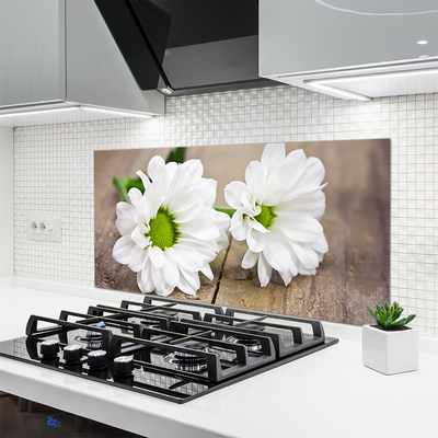 Keuken achterwand glas met print Bloemen plantaardige aard